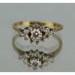 Vintage Diamond 18ct Yellow Gold Ring