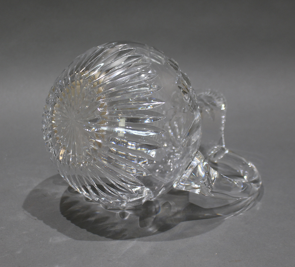 English Cut Glass Crystal Water Jug - Image 4 of 4