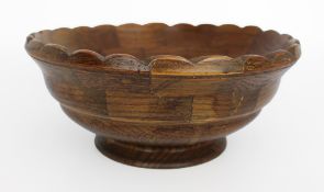 Vintage Turned Wood Bowl
