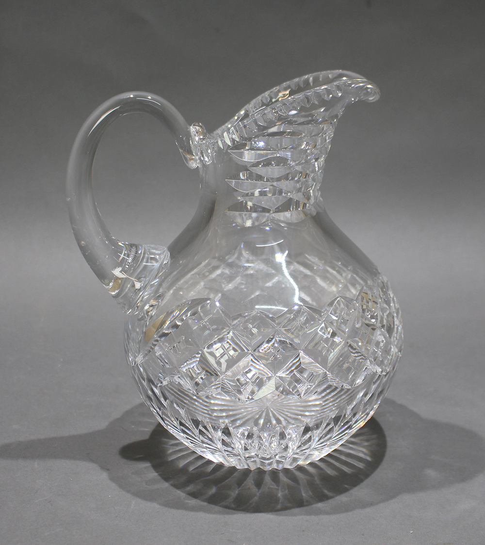 English Cut Glass Crystal Water Jug - Image 2 of 4