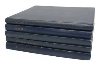 5 Volumes Les Albums des Guides Bleus 1950's