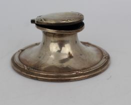 Solid Silver Antique Inkwell