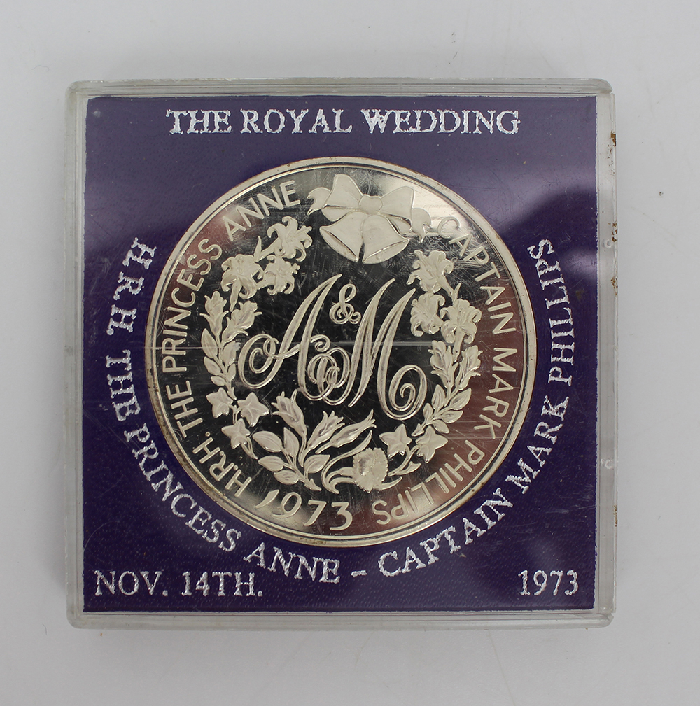 The Royal Wedding Princess Anne 1973 Limited Edition Sterling Silver Coin