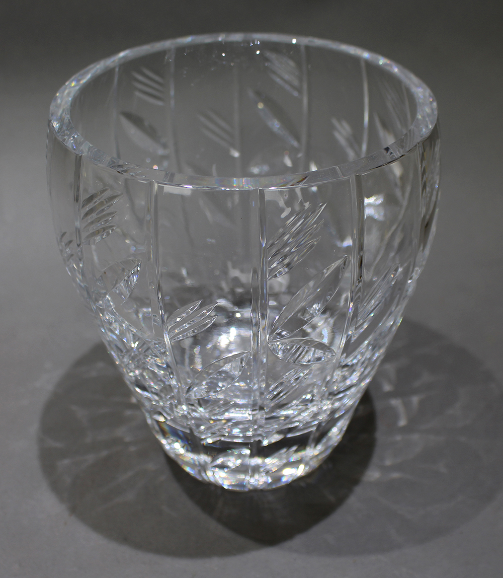 Vintage Cut Glass Crystal Vase - Bild 2 aus 3