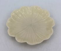 Belleek Small Leaf Dish c.1960