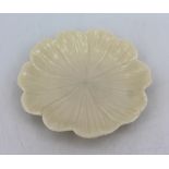 Belleek Small Leaf Dish c.1960