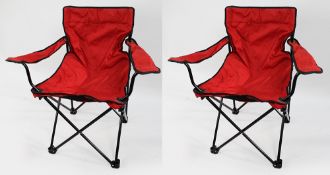 Pair of Canvas Camping Chairs Unused