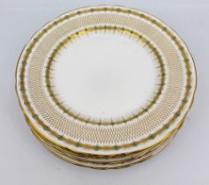 Set of 6 Tuscan Kensington Bejewelled Porcelain Plates