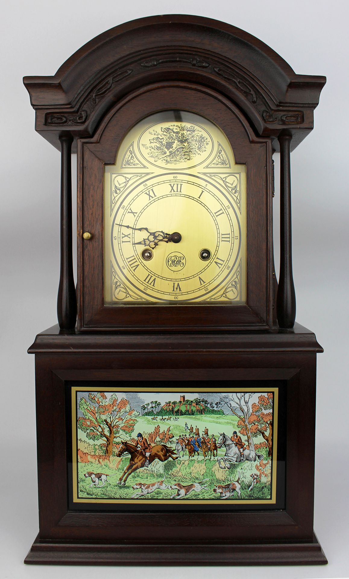 Vintage Hunting Hermle Mantel Clock