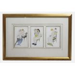 Triptych Paris Postcards Framed Modele depose R & Cie