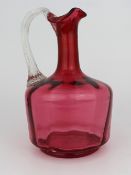 Victorian Cranberry Glass Jug