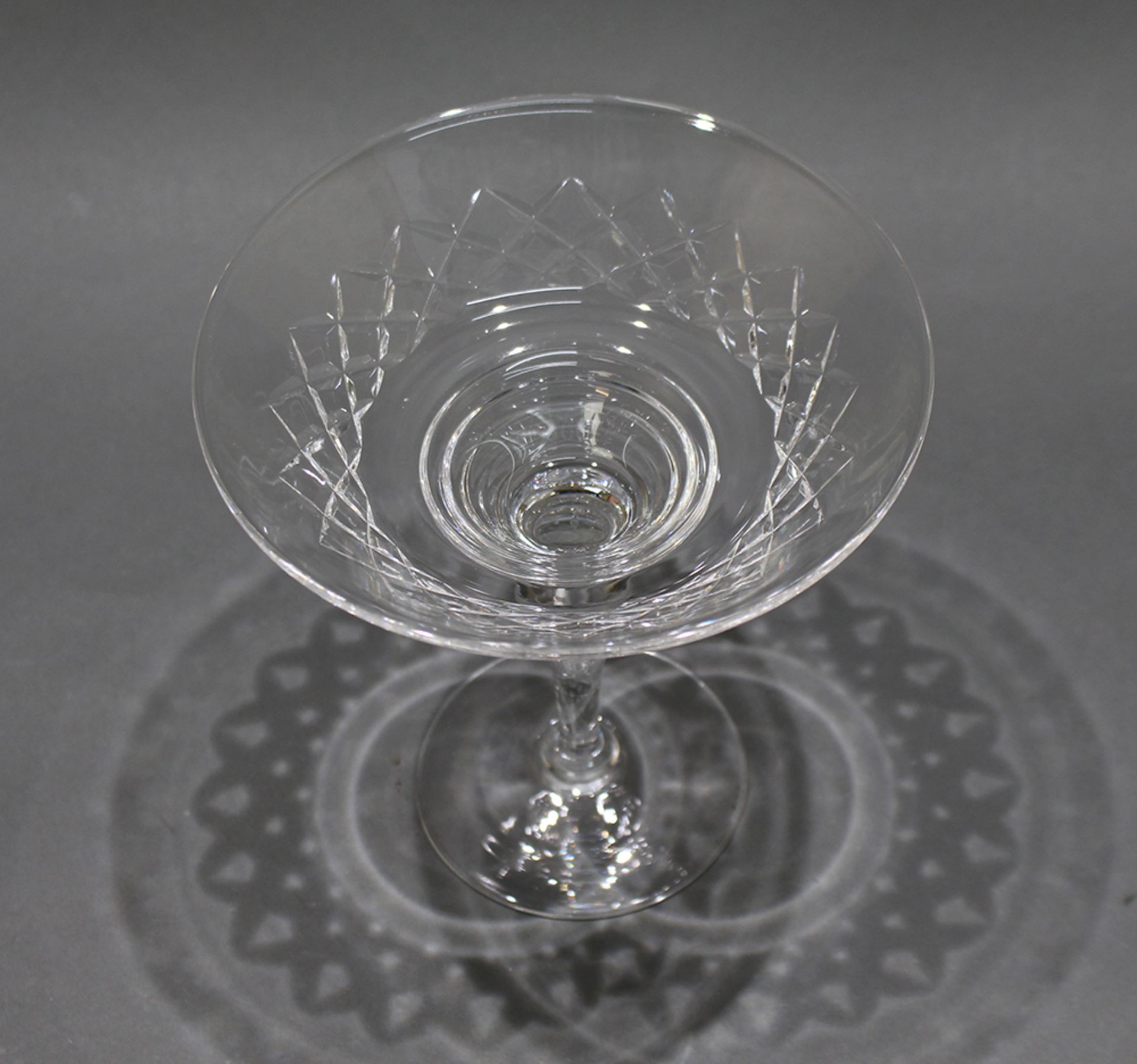 Vintage Cut Glass Crystal Tazza - Image 2 of 3