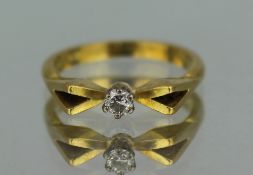 Diamond 18ct Yellow Gold Ring