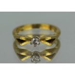 Diamond 18ct Yellow Gold Ring