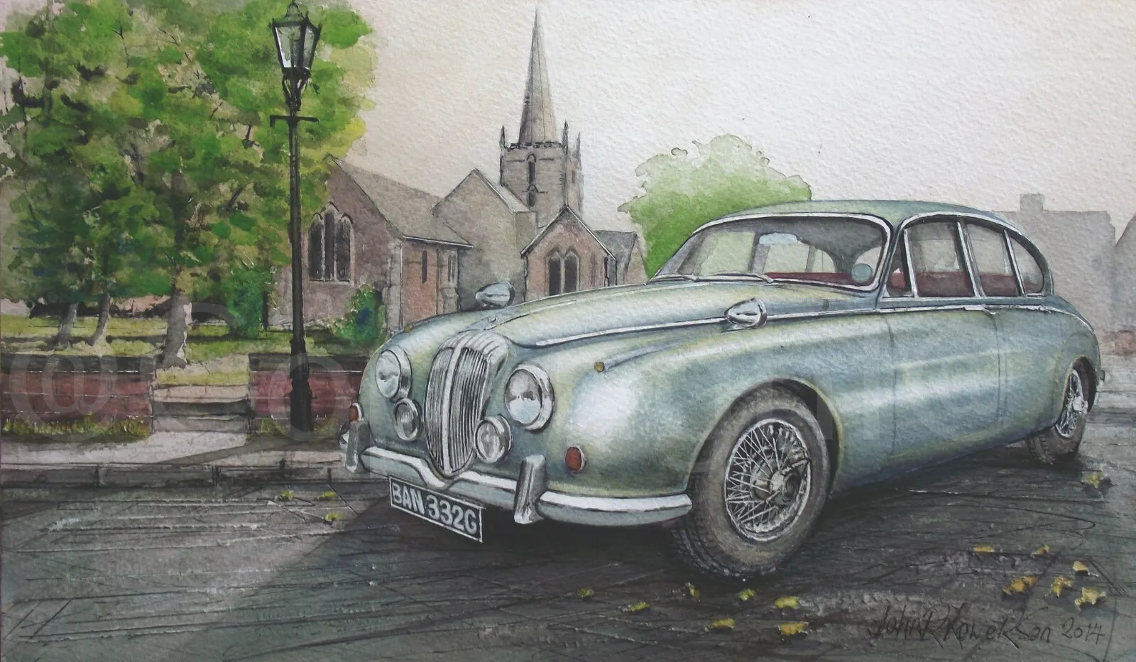 Daimler 250-1960's Iconic Sporting British Car Metal Wall Art