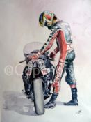 Barry Sheene The Legendary No 7 Metal Wall Art