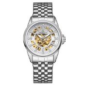 Samuel Joseph Skeleton Jubilee Steel Designer Men's Watch - FREE DELIVERY & 2 YEAR WARRANTY