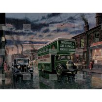 1950's Waring & Gillow Furniture Removals Van Nostalgic Scene Metal Wall Art