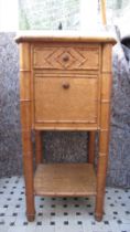 Faux Bamboo Bedside/Pot Cupboard