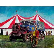 Scammell Explorer 10 Ton Tractor Outside Circus Big Top Metal Wall Art