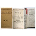 WW2 German Roads / Highway Construction Book / Documents 1937/42 - Rare Original