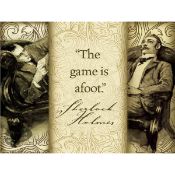 The World of Sherlock Holmes and Dr Watson Famous Quote Metal Wall Art