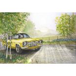 Ford Escort Classic RS 2000 Iconic 80's Metal Wall Art
