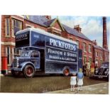 Pickford's Removals Vintage 1960's British Lorries Trucks & Vans Metal Wall Art
