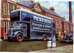Pickford's Removals Vintage 1960's British Lorries Trucks & Vans Metal Wall Art
