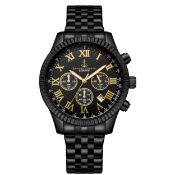 Samuel Joseph Speed Exquisite Black Designer Men's Watch - FREE DELIVERY & 2 YEAR WARRANTY