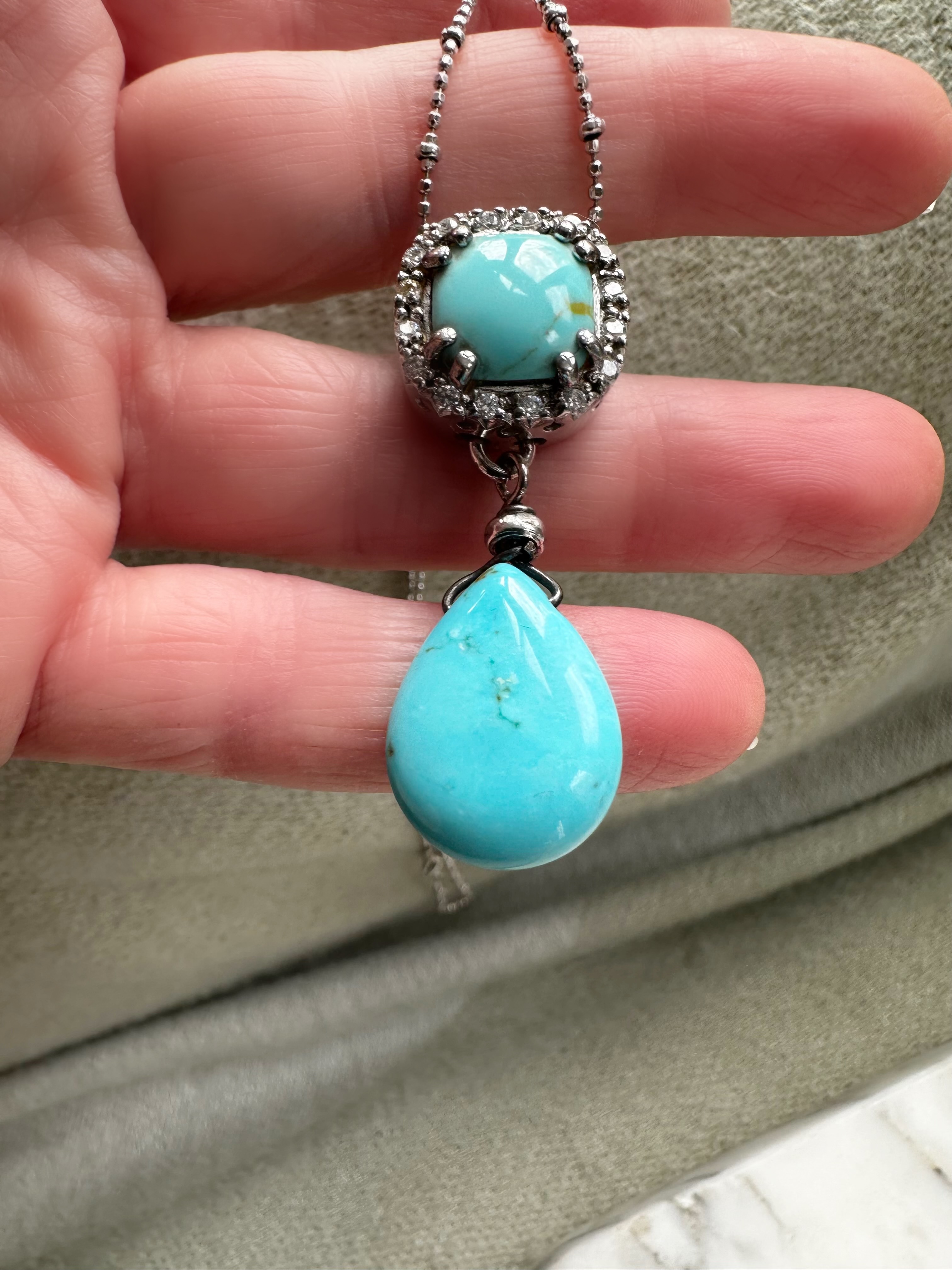 Vintage Turquoise Pendant - Image 2 of 4