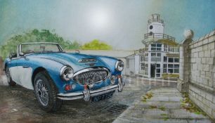 Austin Healey 3000 1960's Nostalgic Sports Car Metal Wall Art