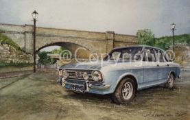 Ford Cortina Mk2 1960's Iconic Nostalgic British Car Metal Wall Art