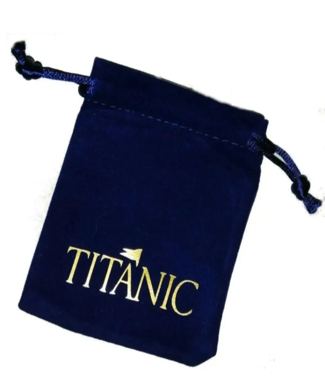 Lot 11 Titanic Heart of The Ocean Pendant Necklace and Velvet Pouch - Image 3 of 3