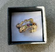 Gen Set Lizard Brooch