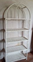 Vintage Bamboo 5 Bookshelf/Display Unit