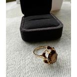 Vintage Smoky Quartz Ring