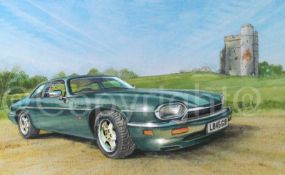 Jaguar XJS 1970's Iconic Sporting British Car Metal Wall Art