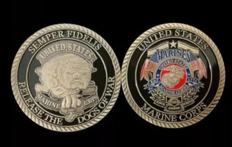 US Marine Corps Challenge Coin