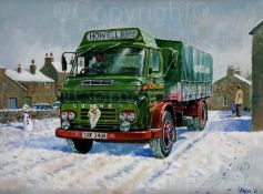 Commer Maxiload Lorry 1970's British Lorries Trucks & Vans Metal Wall Art