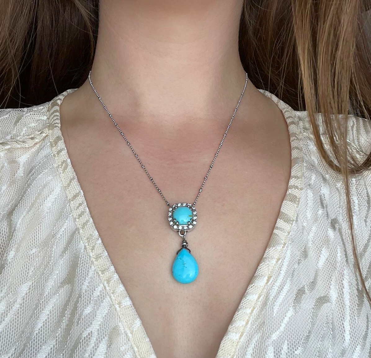 Vintage Turquoise Pendant - Image 4 of 4