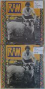 2 x Paul McCartney – Ram Vinyl LPs – UK 1971 First Pressing In Very Good Plus To Excellent Condit...