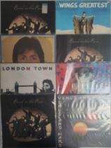 A Collection of 8 x Paul McCartney / Wings Vinyl LPs. To Include UK First Pressings and Posters