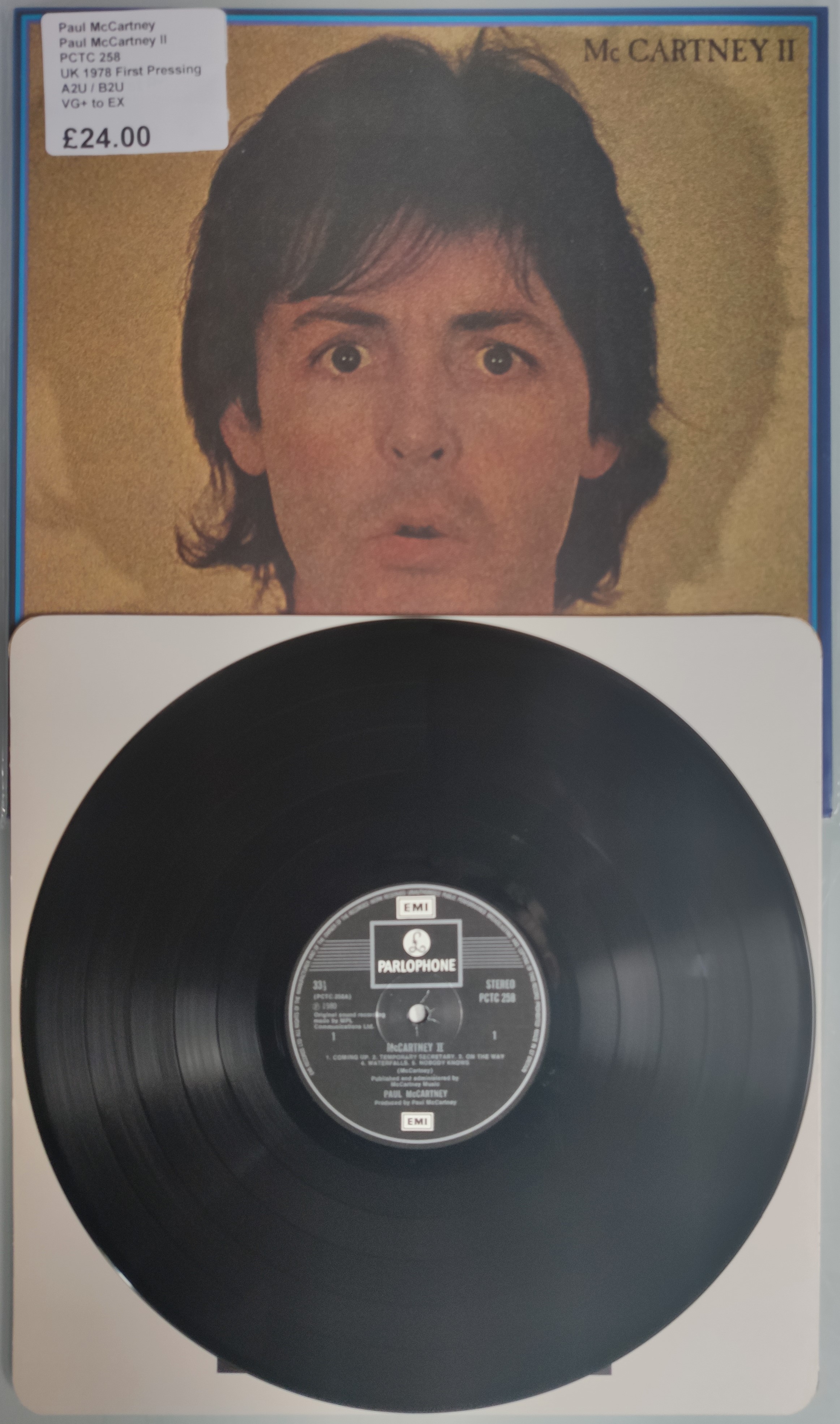 3 x Paul McCartney & Wings Vinyl LPs – McCartney II – London Town & Pipes of Peace - UK 1st Press... - Image 2 of 10