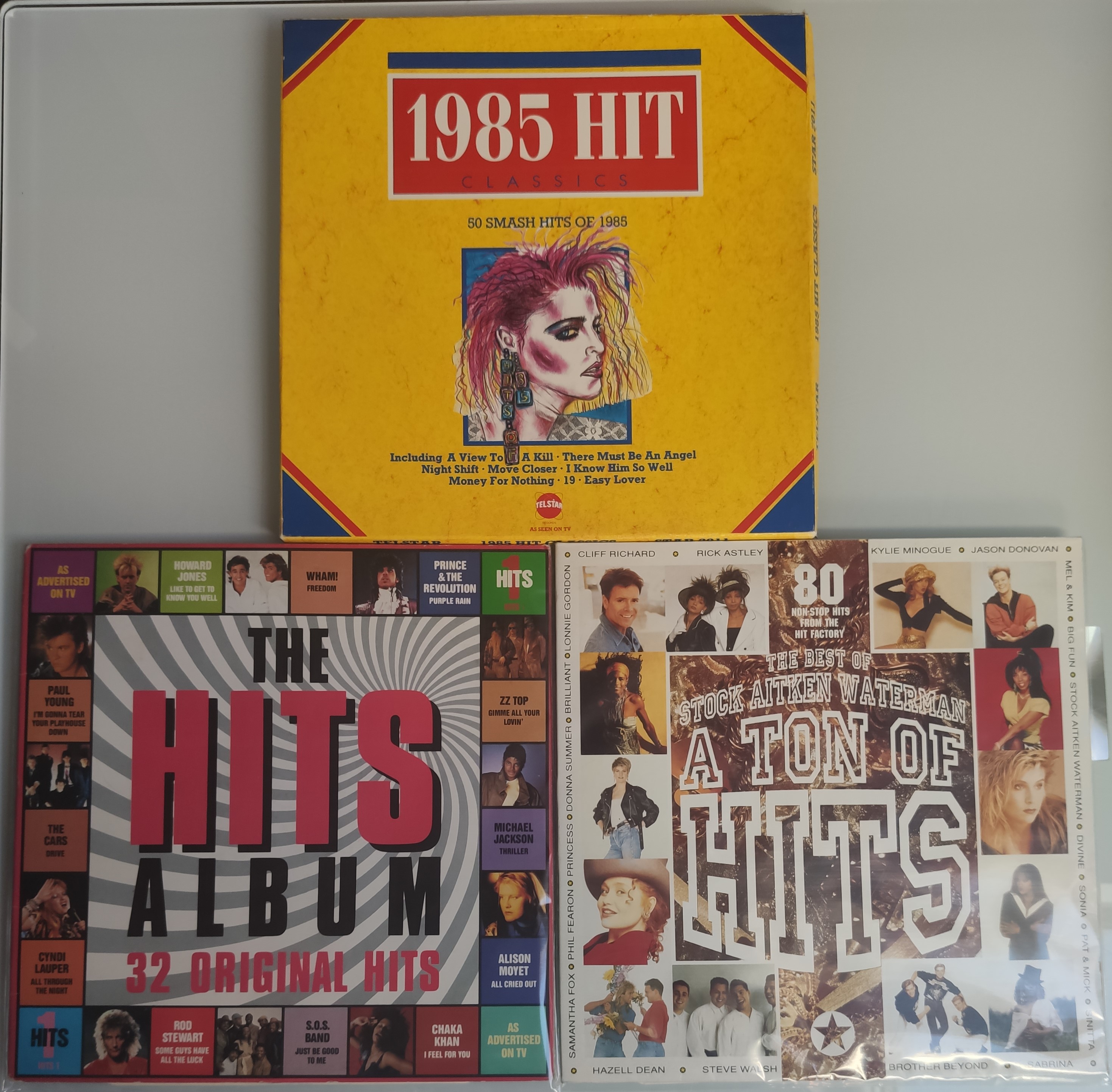 3 x The Hits Double LPs and Box Set – All UK First Pressings. VG+ To EX Condition.