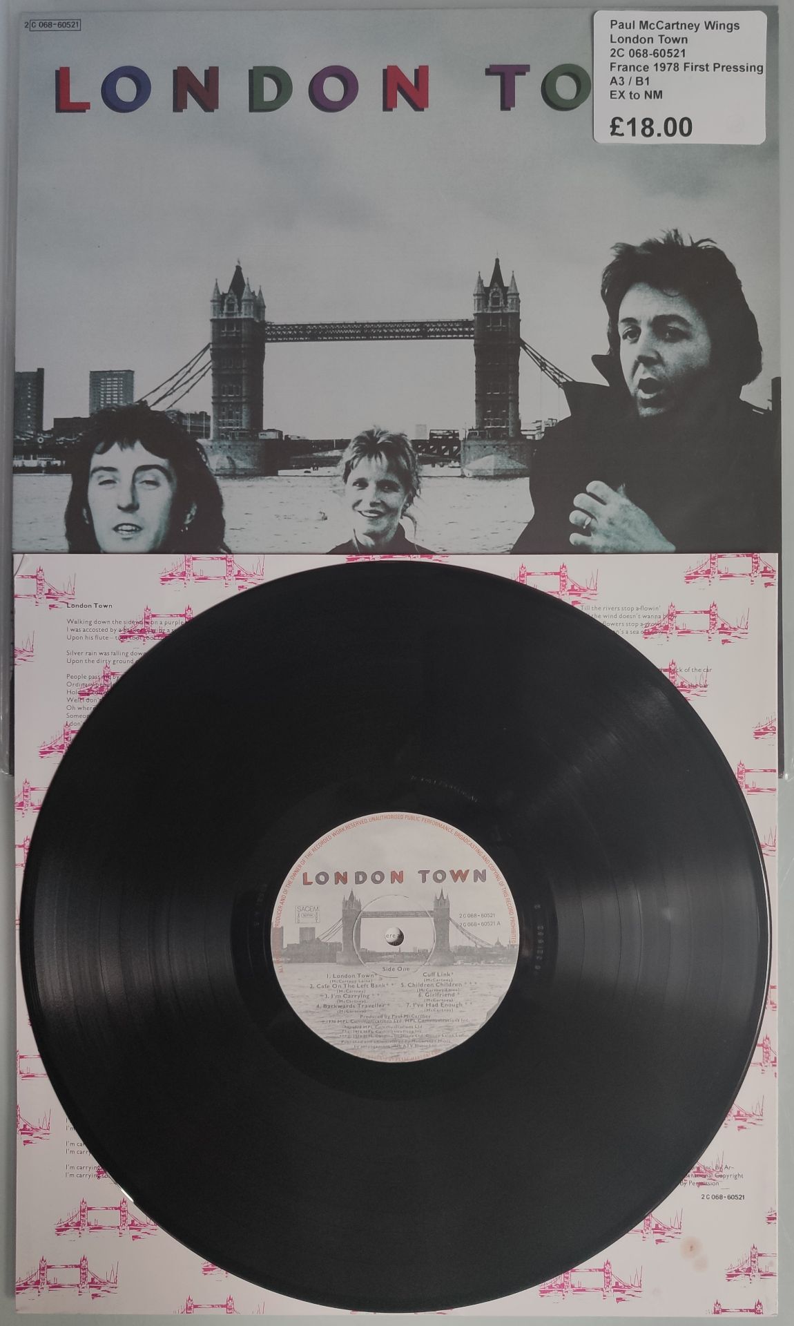 3 x Paul McCartney & Wings Vinyl LPs – McCartney II – London Town & Pipes of Peace - UK 1st Press... - Image 4 of 10
