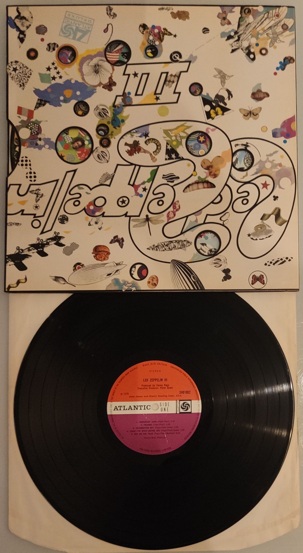Led Zeppelin III UK 1970 1st Pressing - Peter Grant Credit - A5 / B5 - VG+ To EX.