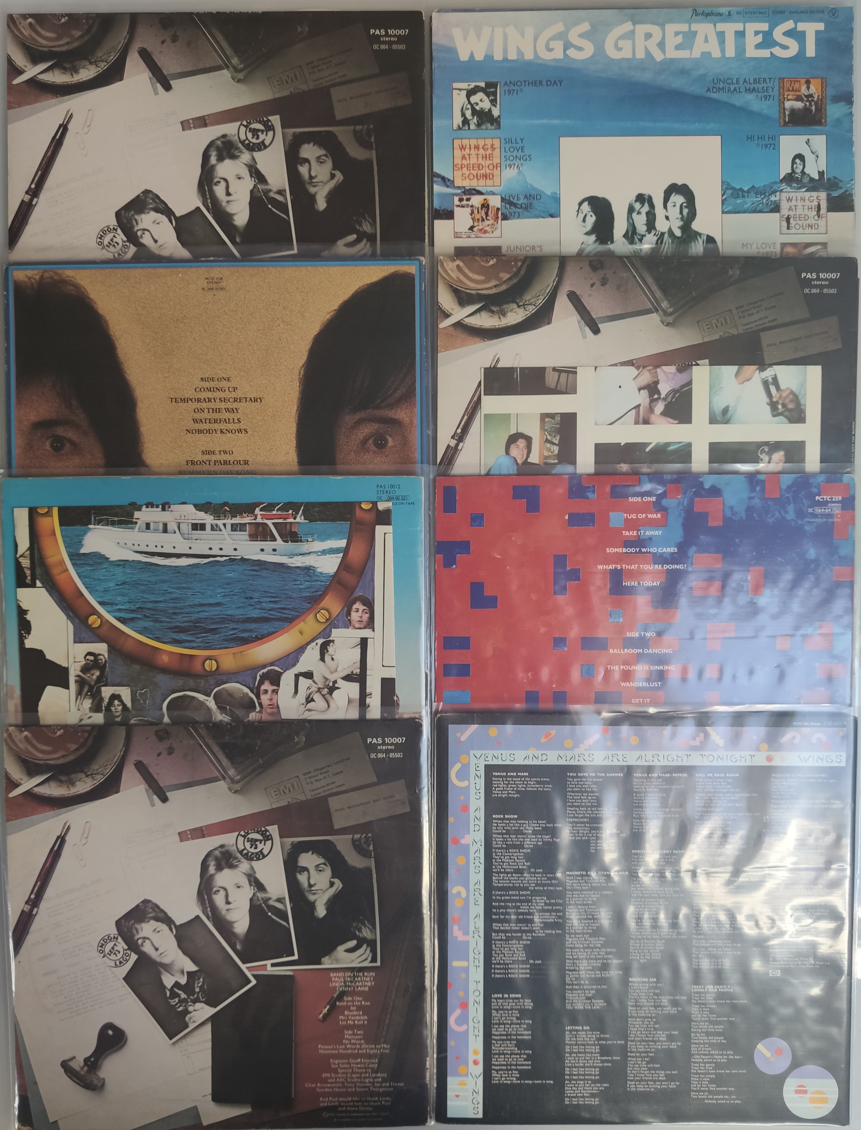 A Collection of 8 x Paul McCartney / Wings Vinyl LPs. To Include UK First Pressings and Posters - Image 2 of 15