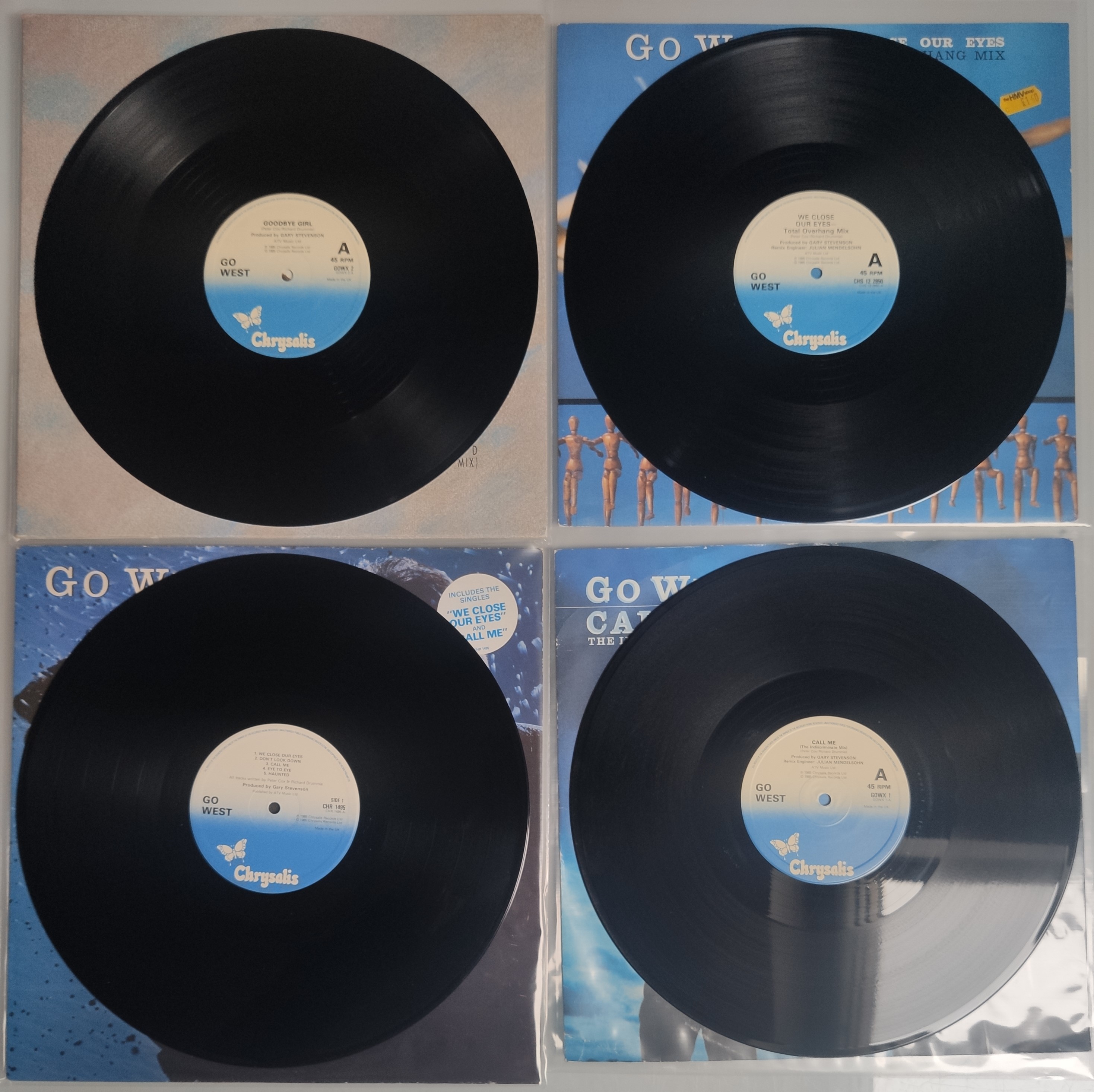 4 x Go West Vinyl LPs and 12” Singles –All First Pressings From 1985. - Image 2 of 2