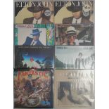 9 x Elton John – Captain Fantastic – Honky Chateau Etc – Inc 4 x Red Translucent Vinyl.